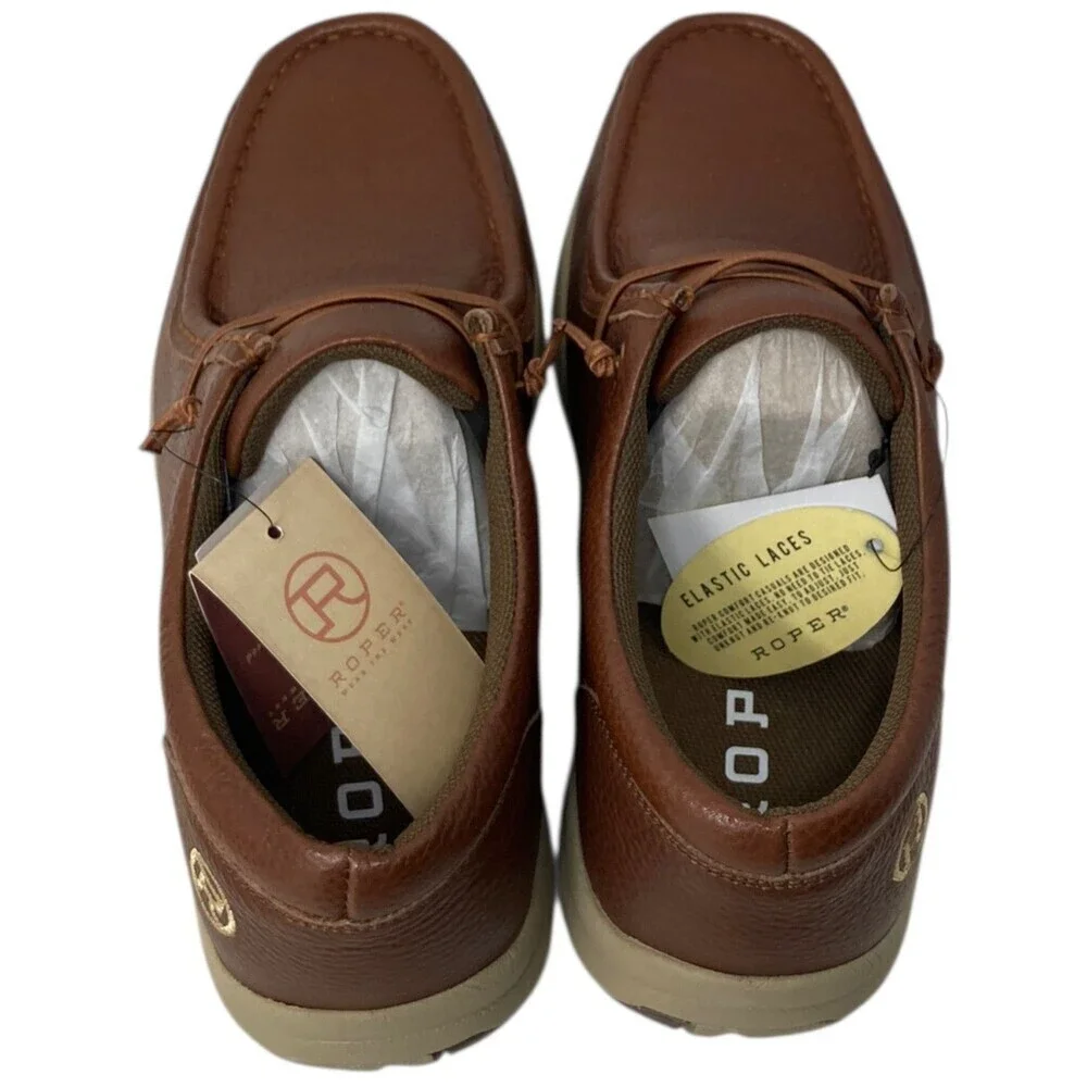 Roper Chukka Boots Men's Size 7.5 D Brown Clearcut Low Leather